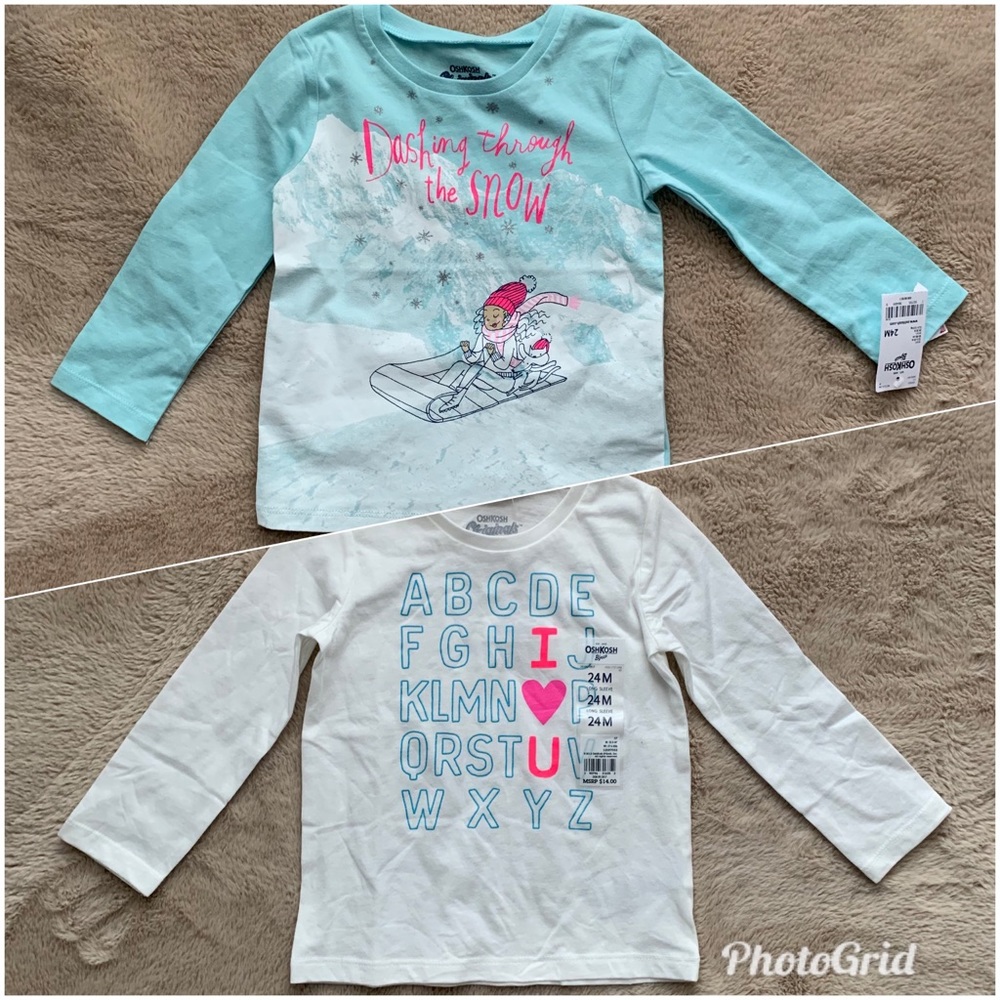 Oshkosh Long Sleeves Girls shirt Size 24m